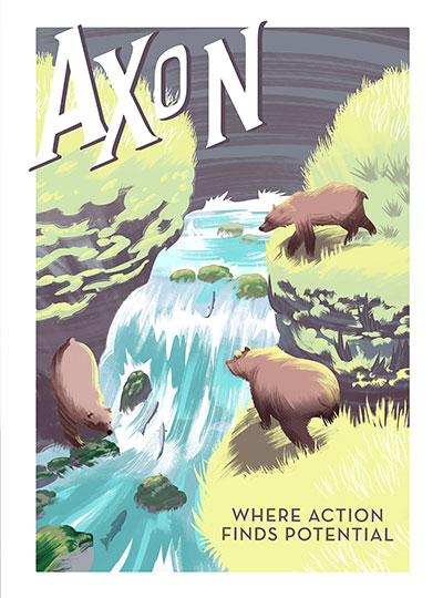 Poster 13x19 "Axon: Where Action Finds Potential"