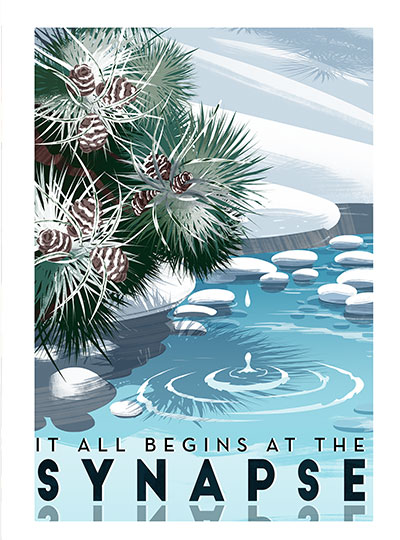 Poster 13x19 "It All Begins at the Synapse"