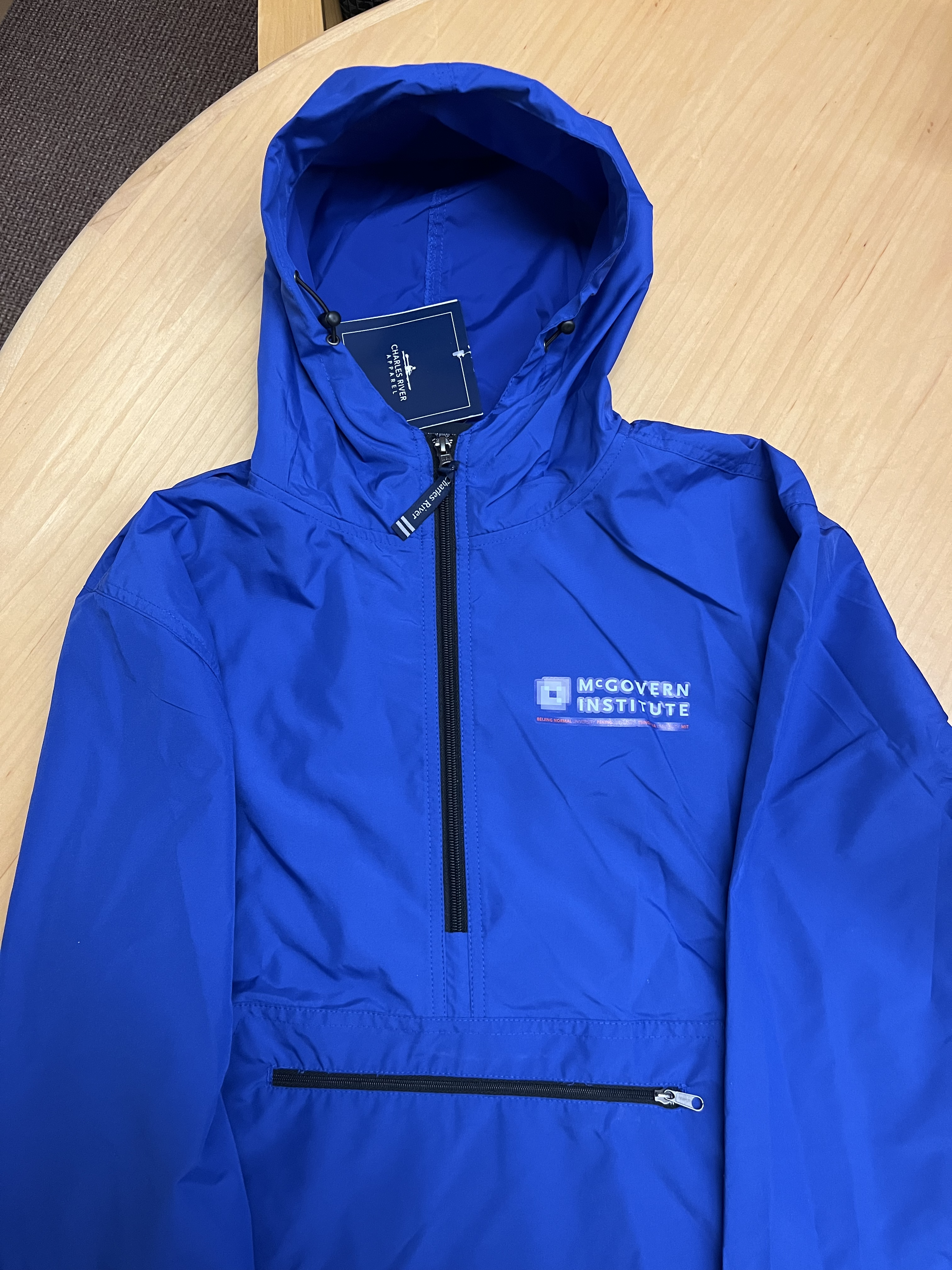 Charles River Apparel Windbreaker (with names of McGovern Institutes in China)