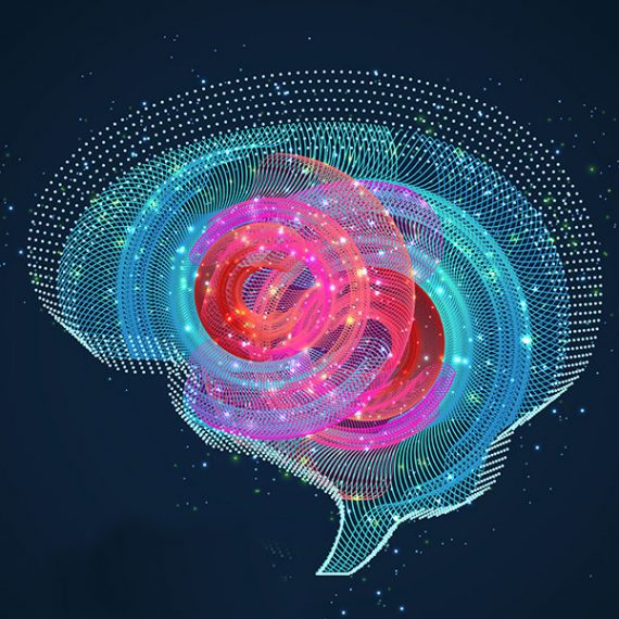illustration of abstract brain
