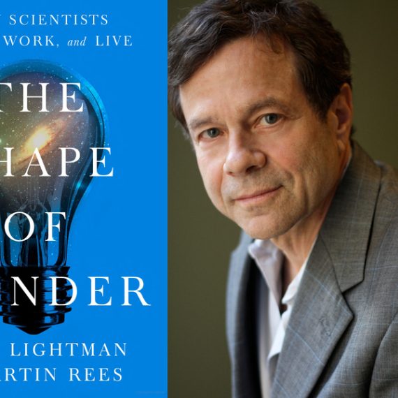 The Shape of Wonder book cover, and Alan Lightman